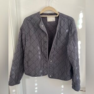 Wilfred grey quilted jacket